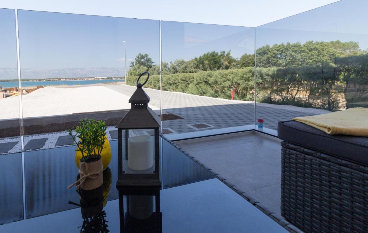 Luxury Beachfront Villa Crystal Aenona - By Ta Leut Agency Нин Екстериор снимка